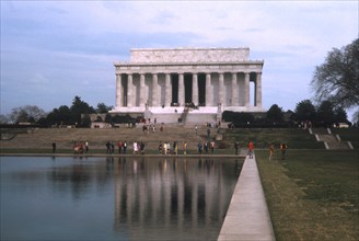 Lincoln Memorial and Reflecting Pool, Washington DC, USA, 1969