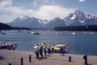 Colter Bay, Jackson Lake, Grand Teton National Park, Wyoming, USA, 1968