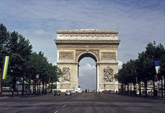 Place de l'Étoile, Paris, France, 1970