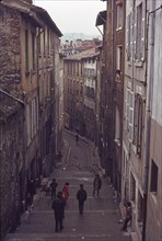 Narrow Street, Vienna, Austria, 1970