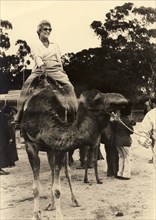 Woman Riding Camel, Egypt, Circa 1970