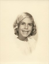 Smiling Young Girl, Portrait, 1960's