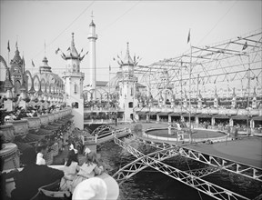 Luna Park, Coney Island, New York City, New York, USA, Detroit Publishing Company, 1905