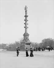 Columbus Monument, New York City, New York, USA, Detroit Publishing Company, 1903