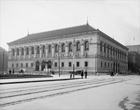 Public Library, Boston, Massachusetts, USA, Detroit Publishing Company, 1905