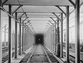 Subway Tunnel, New York City, New York, USA, Detroit Publishing Company, 1904
