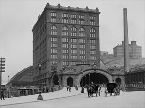 Union Station, Pittsburgh, Pennsylvania, USA, Detroit Publishing Company, 1904