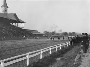 Start of Horse Race, Churchill Downs, Louisville, Kentucky, USA, Detroit Publishing Company, 1907