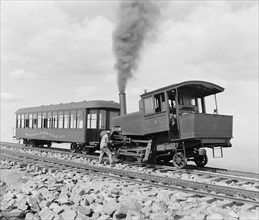 Cog Wheel Train, Manitou and Pike's Peak Railway, Colorado, USA, William Henry Jackson for Detroit Publishing Company, 1900