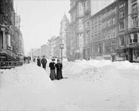 Fifth Avenue after Snow Storm, New York City, New York, USA, Detroit Publishing Company, 1905