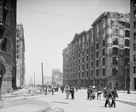 Palace Hotel after Earthquake, San Francisco, California, USA, Detroit Publishing Company, 1906