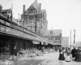 City Market, Kansas City, Missouri, USA, Detroit Publishing Company, 1906