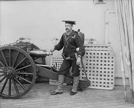 Seaman Heavy Marching Order Uniform, U.S.S. New York, Edward H. Hart for Detroit Publishing Company, 1895