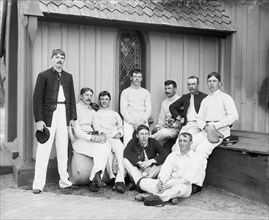 Baseball Team, Portrait, U.S. Naval Academy, USA, Detroit Publishing Company, 1900