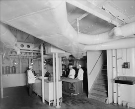 Cooks in Galley, Steamer City of Cleveland, Detroit Publishing Company, 1908