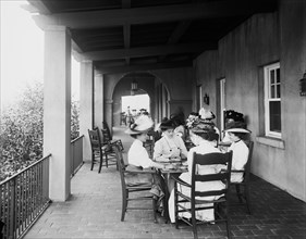 Women at Card Party, Detroit Boat Club, Belle Isle Park, Detroit, Michigan, USA, Detroit Publishing Company, 1910