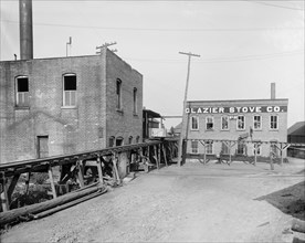 Tramway and Buildings, Glazier Stove Company, Chelsea, Michigan, USA, Detroit Publishing Company, 1905