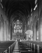 Trinity Church, Interior View, New York City, New York, USA, Detroit Publishing Company, 1907