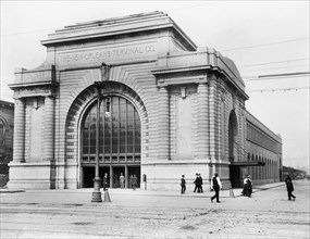 Southern Railway Terminal, New Orleans, Louisiana, USA, Detroit Publishing Company, 1915