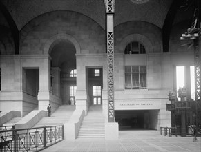 Concourse, Exit to 33rd Street, Pennsylvania Station, New York City, New York, USA, Detroit Publishing Company, 1910