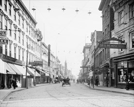 King Street Looking South, Charleston, South Carolina, USA, Detroit Publishing Company, 1910