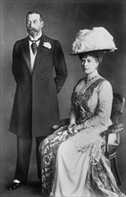 King George V and Queen Mary, Portrait, Harris & Ewing, 1914