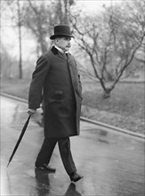 John Pierpont "J.P." Morgan, Jr., Leaving White House, Washington DC, USA, Harris & Ewing, 1915