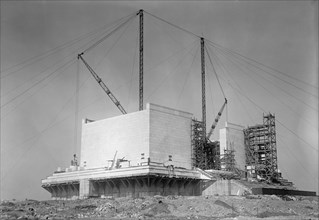 Lincoln Memorial Under Construction, Washington DC, USA, Harris & Ewing, 1915