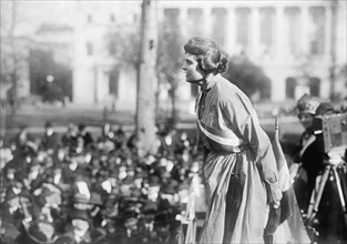 Lucy Branham, Suffragette, at Rally, Washington DC, USA, Harris & Ewing, 1919