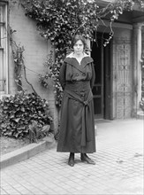Alice Paul, American Suffragist, Feminist, and Women's Rights Activist, Standing Portrait, Harris & Ewing, 1918