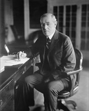 U.S. President Woodrow Wilson at his Desk, Harris & Ewing, 1910's