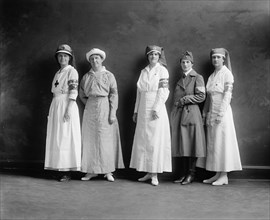 Group of Women, American Red Cross Corps, Portrait, Harris & Ewing, 1910