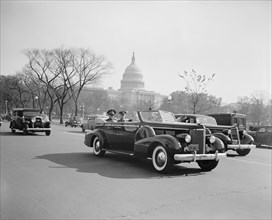 Fulgencio Batista, Cuban Leader, on Visit to Washington, DC, USA, Harris & Ewing, November 10, 1938