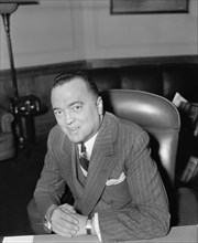 J. Edgar Hoover, Director of FBI, Department of Justice, Portrait, Washington DC, USA, Harris & Ewing, April 1940
