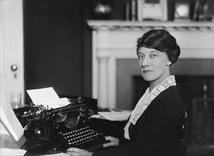 Woman Working in Office, USA, Harris & Ewing, 1921