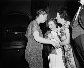 First Lady Eleanor Roosevelt with Helen Keller, USA, Harris & Ewing, 1936