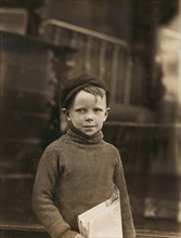 Portrait of 8-year-old Newsboy, Saint Louis, Missouri, USA, Lewis Hine, 1910