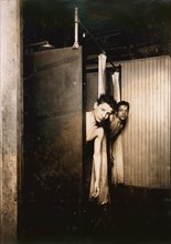 Two Boys Showering at Postal Telegraph Company, Broadway, New York City, New York, USA, Lewis Hine, 1910