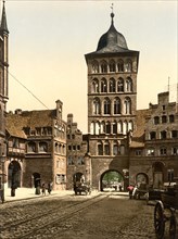 Tower Arch, Lubeck, Germany, Photochrome Print, Detroit Publishing Company, 1900