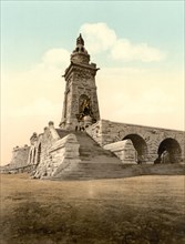 Monument of Kaiser Wilhelm, Thuringia, Germany, Photochrome Print, Detroit Publishing Company, 1900