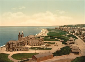 General View, Dieppe, France, Photochrome Print, Detroit Publishing Company, 1900