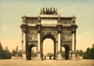 Arc de Triomphe, Paris, France, Photochrome Print, Detroit Publishing Company, 1900