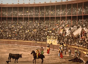 Bullfight, Barcelona, Spain, Photochrome Print, Detroit Publishing Company, 1900