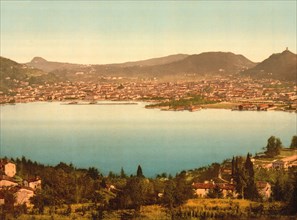 General View, Como, Lake Como, Italy, Photochrome Print, Detroit Publishing Company, 1900