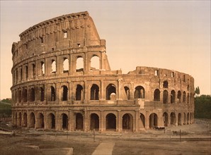 Coliseum, Rome, Italy, Photochrome Print, Detroit Publishing Company, 1900