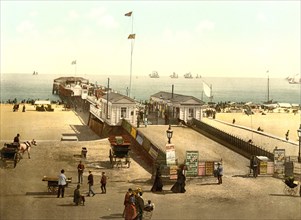 Britannia Pier, Yarmouth, England, Photochrome Print, Detroit Publishing Company, 1900
