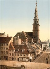 Saviour Church, Copenhagen, Denmark, Photochrome Print, Detroit Publishing Company, 1900
