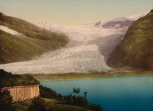 Glacier, Svartisen, Norway, Photochrome Print, Detroit Publishing Company, 1900