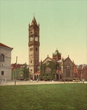 New Old South Church, Boston, Massachusetts, USA, Photochrome Print, Detroit Publishing Company, 1900