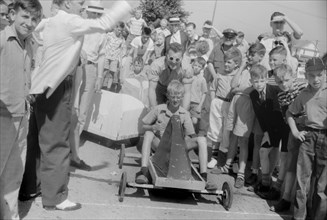 Start of Soapbox Auto Race During July 4th Celebration, Salisbury, Maryland, USA, Jack Delano for Farm Security Administration, July 1940